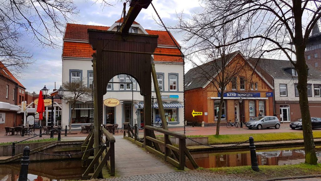 Lage der Praxis für HNO Heilkunde und Allergologie Kay Grätz Papenburg